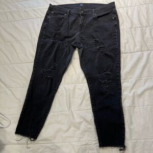 CUTE Black ripped style jeans BRAND GAP Size 33